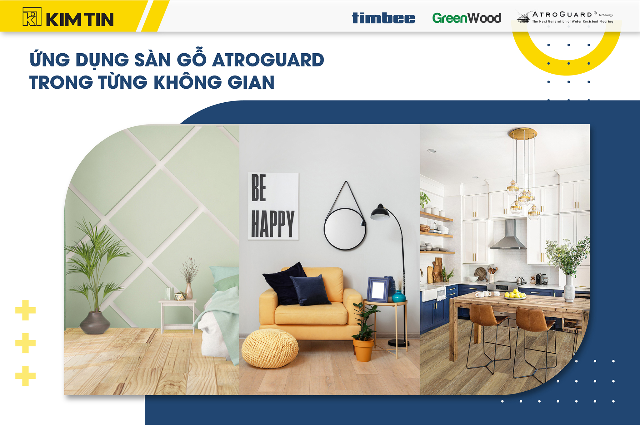 ỨNG DỤNG SÀN GỖ ATROGUARD TRONG TỪNG KHÔNG GIAN